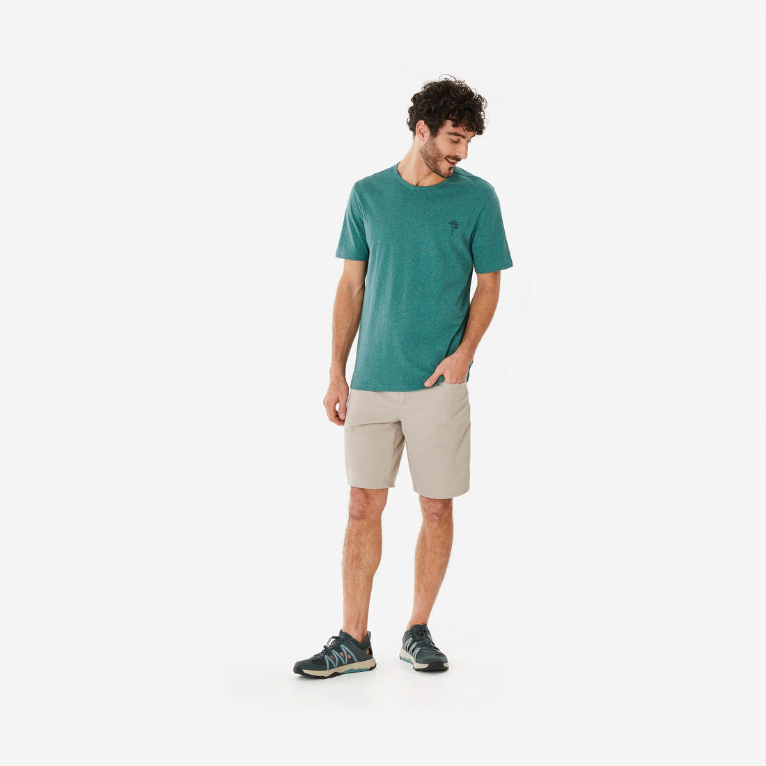 T-shirt de randonnée manches courtes homme, NH100