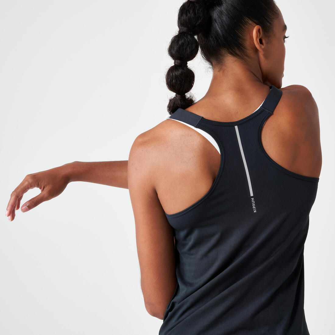 Débardeur running sans couture femme - kiprun run 500 confort lavande