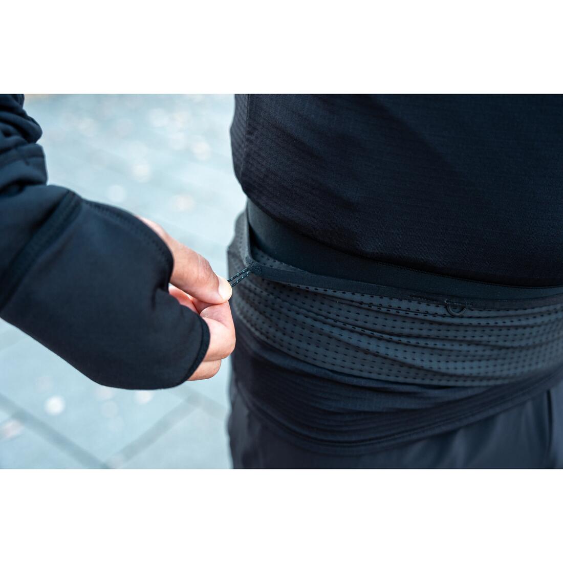 Ceinture hydratation de running porte flasques noire