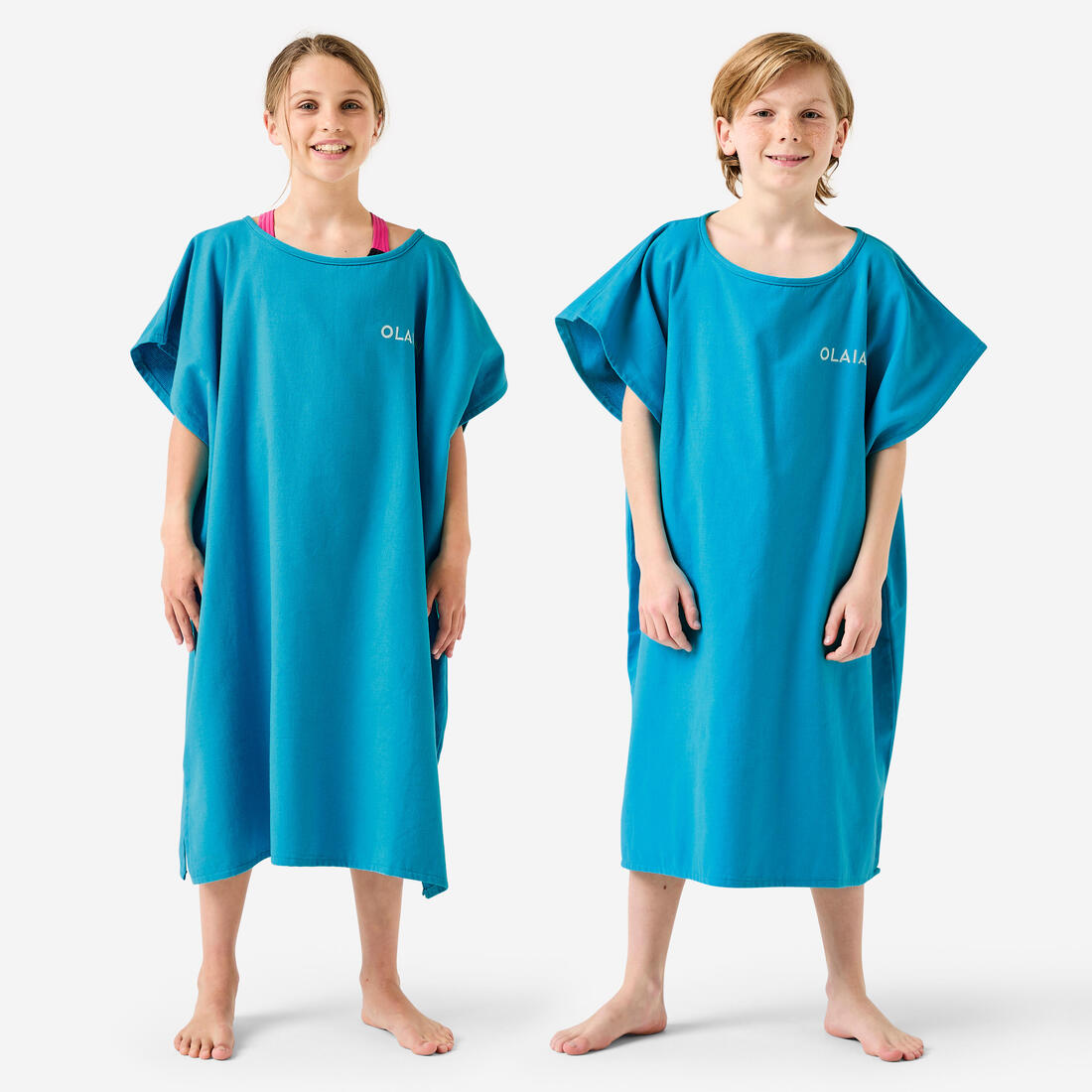 Poncho surf Enfant - 100 bleu