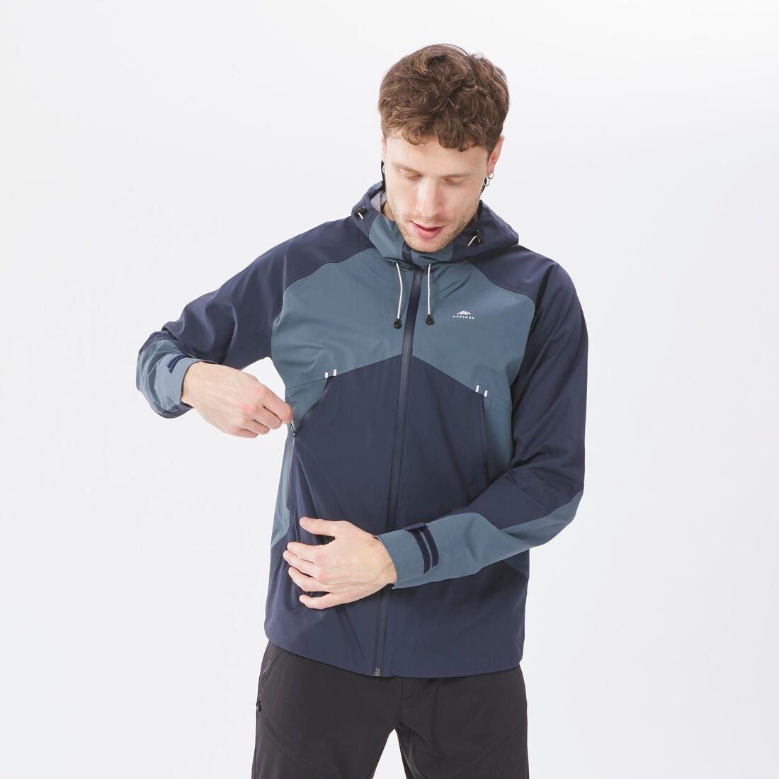 Veste légère imperméable de randonnée - mh500 - homme
