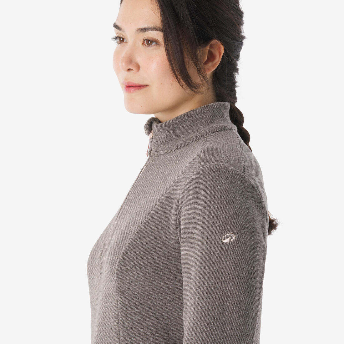 Polaire de randonnée montagne femme, MH100 grise