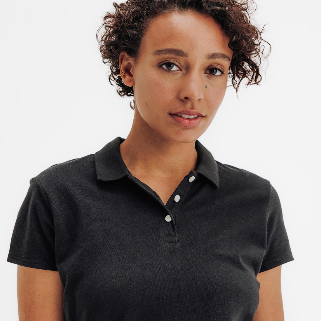 Polo de golf 100% coton manches courtes femme, MW100
