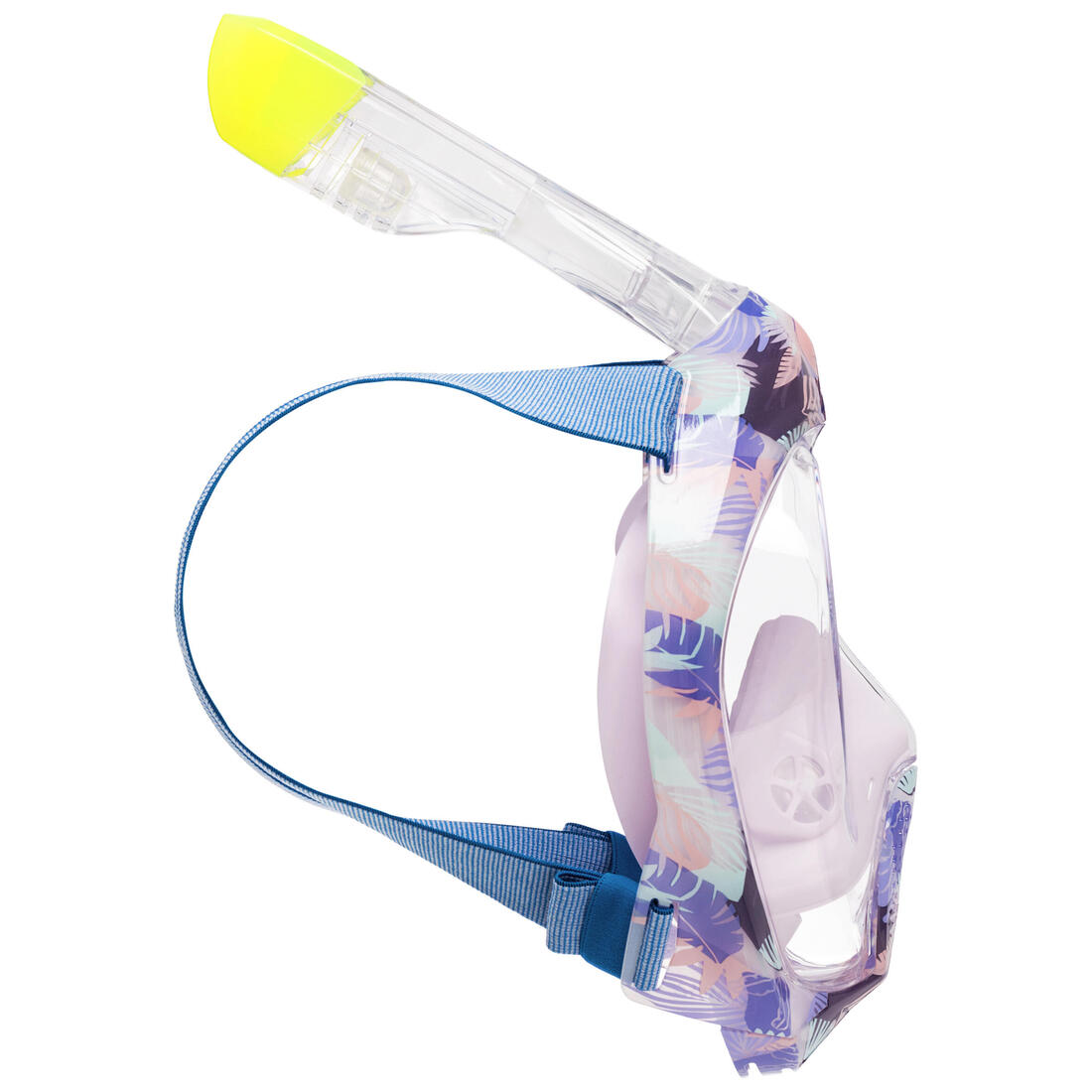 Masque snorkeling surface easybreath + avec valve acoustique > 10 ans - jungl