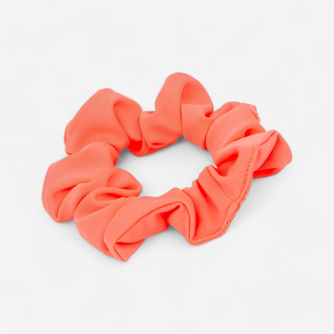 Chouchou de natation cheveux fille corail