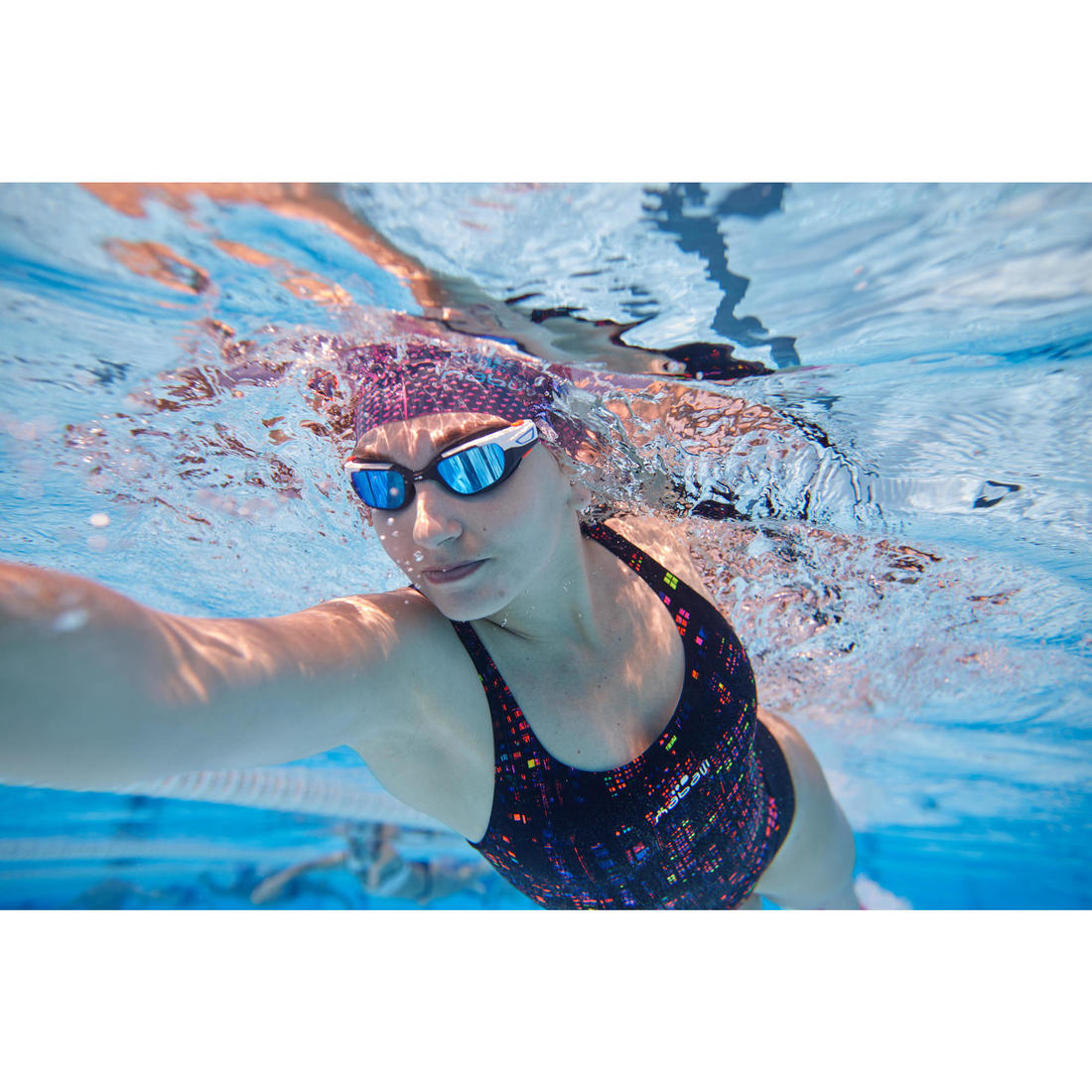 Maillot de bain de natation une pièce femme résistant au chlore Kamiye imo