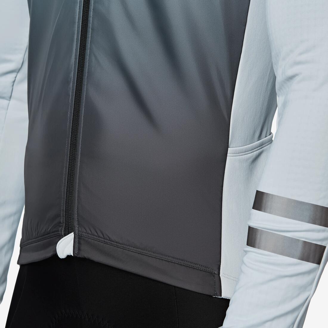 Maillot de vélo de route manches longues mi-saison homme, noir EDR