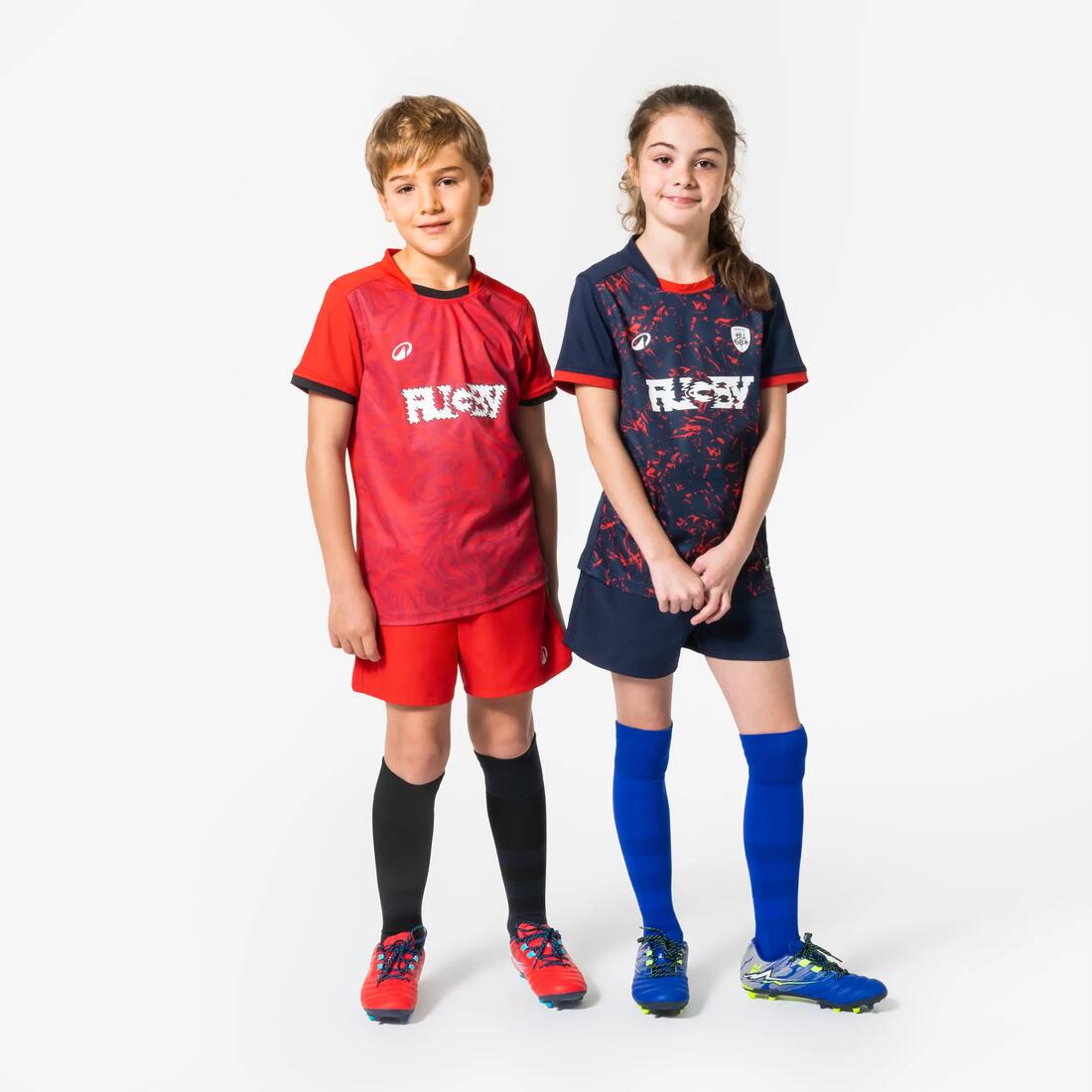 Maillot manches courtes de rugby enfant - r100