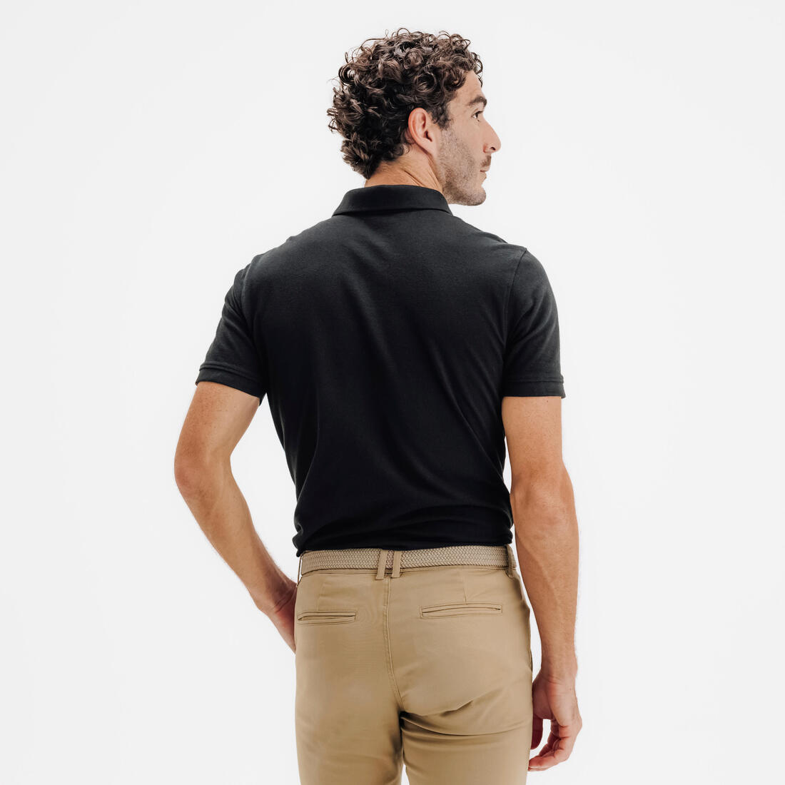Polo de golf en coton polyester manches courtes homme, MW500