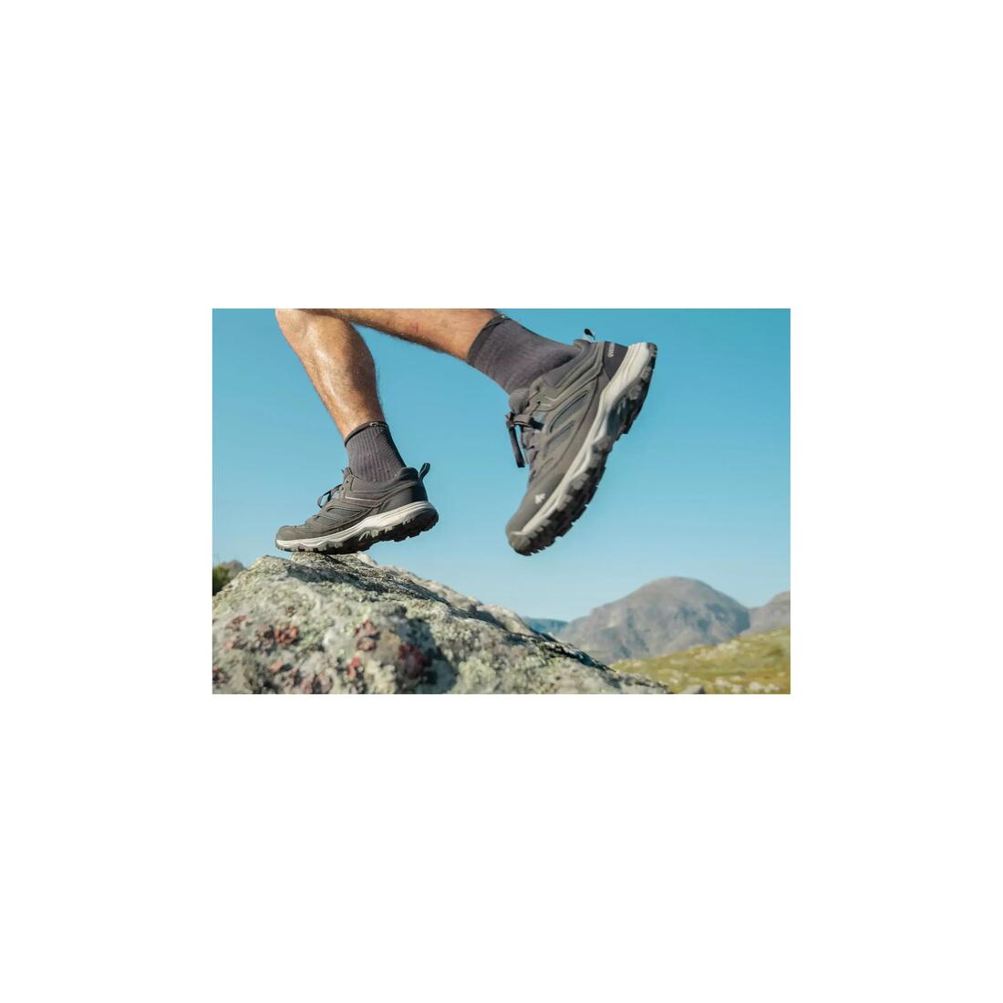 Chaussures de randonnée homme, MH100 gris