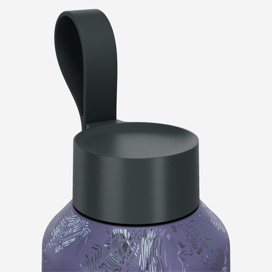 Gourde inox 1L avec bouchon à vis, composée à 75% d'acier recyclé