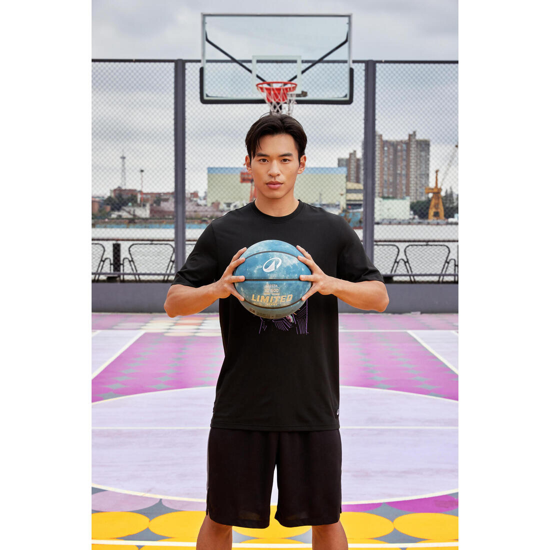 T-SHIRT / MAILLOT DE BASKETBALL HOMME TS500 BLANC 6 PHOTOS
