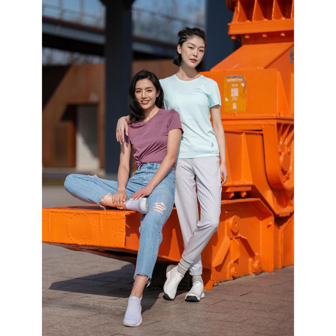 T-shirt manches courtes de randonnée montagne - MH100 - Femme
