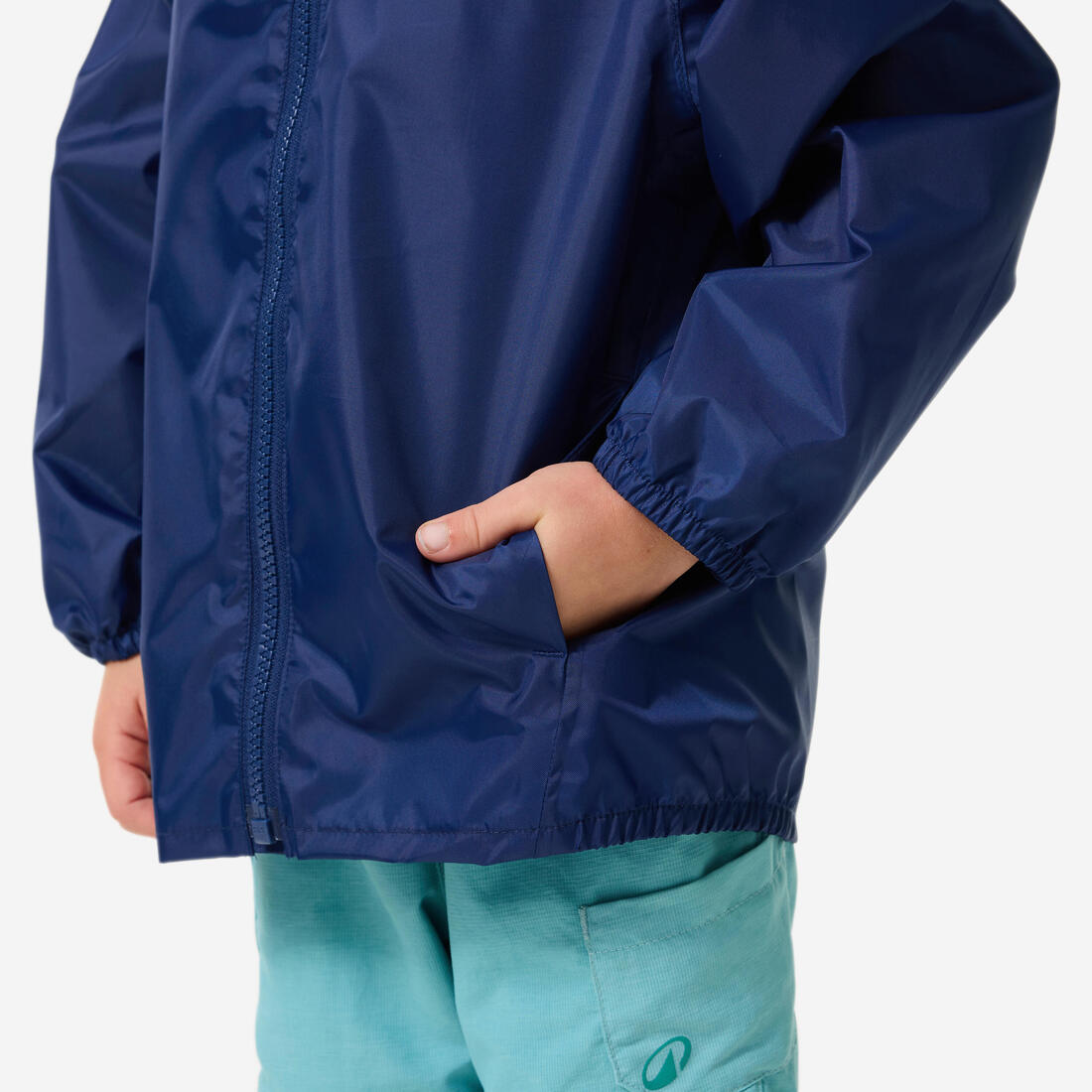 Veste imperméable de randonnée enfant 2-6 ans, MH100 zip kid