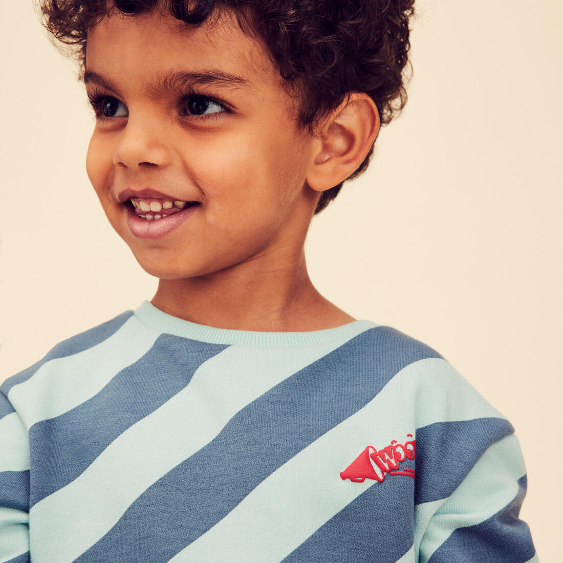Sweat decat'oons imprimé beige baby gym enfant