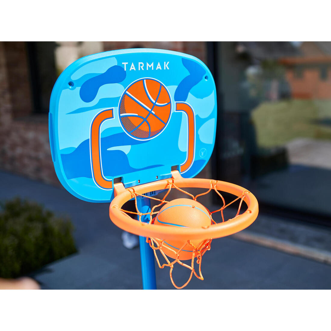 Panier de basket sur pied réglable de 0,9m à 1,2m Enfant - K100 Ball orange