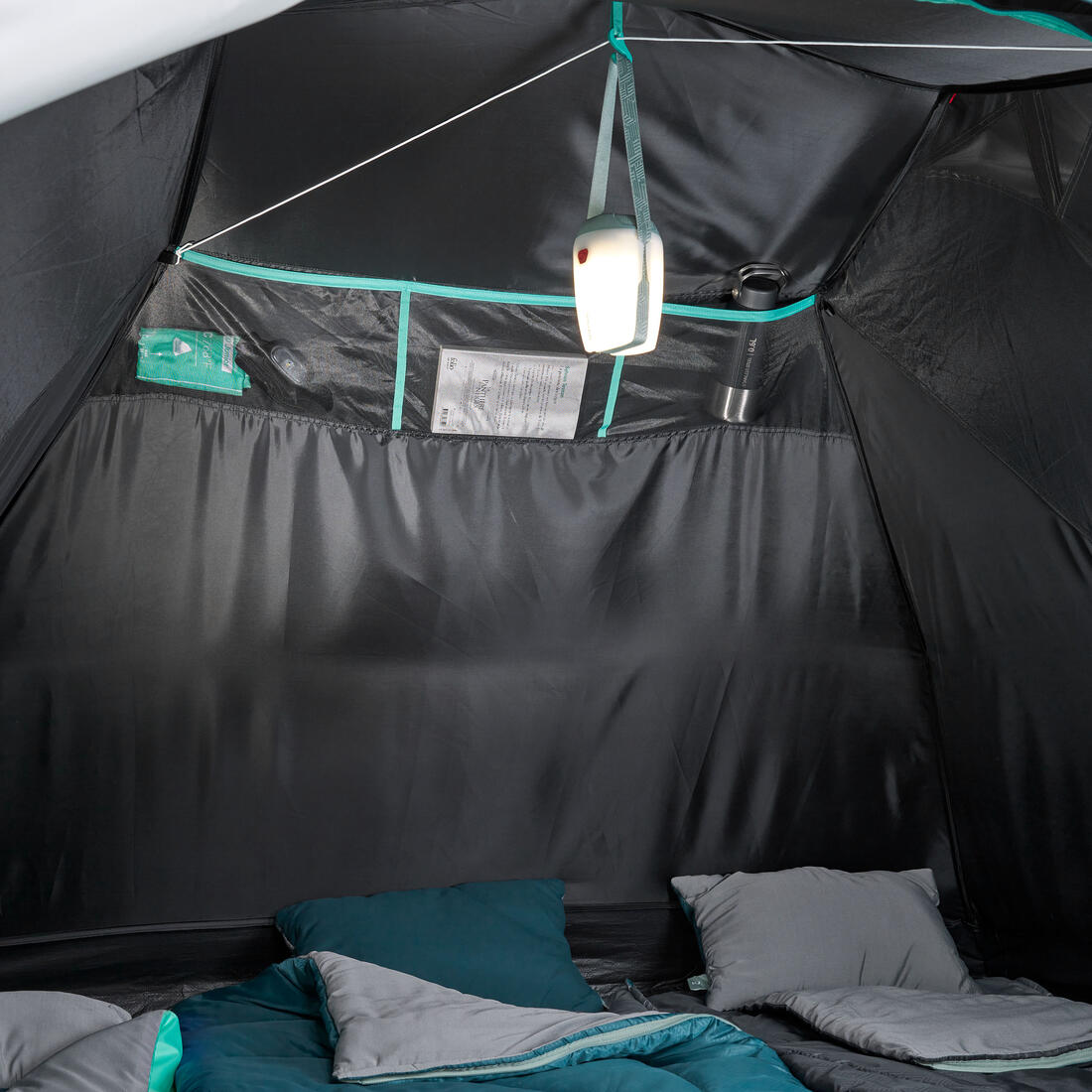 Tente de camping 3 places, MH100 Fresh & Black
