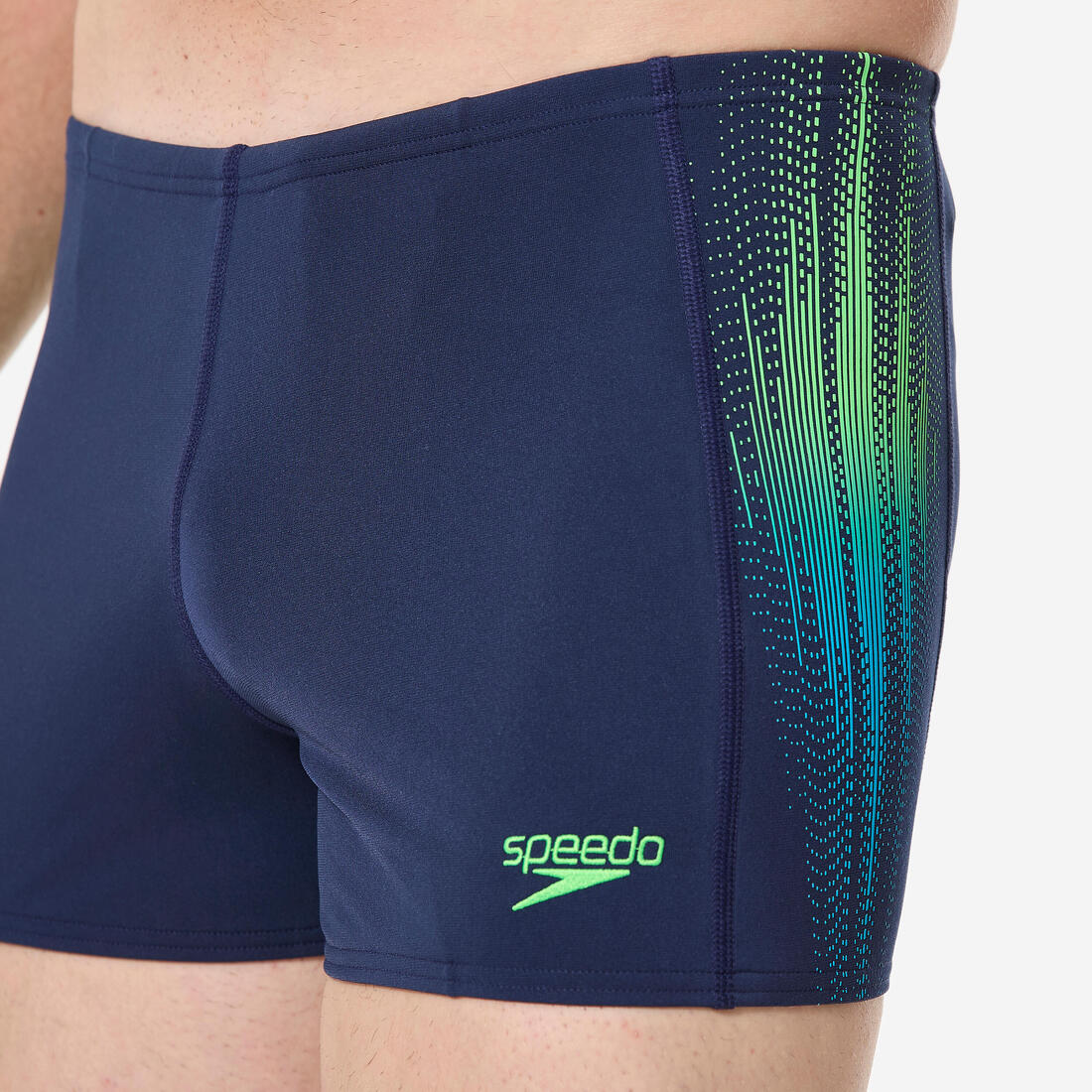 Boxer de bain natation homme, bleu marine vert