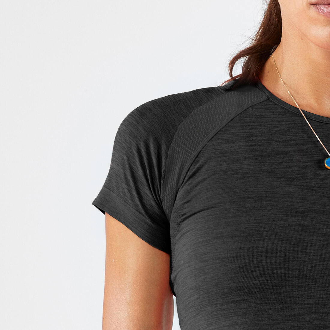 T-shirt running & trail sans couture femme - kiprun run 500 confort slim