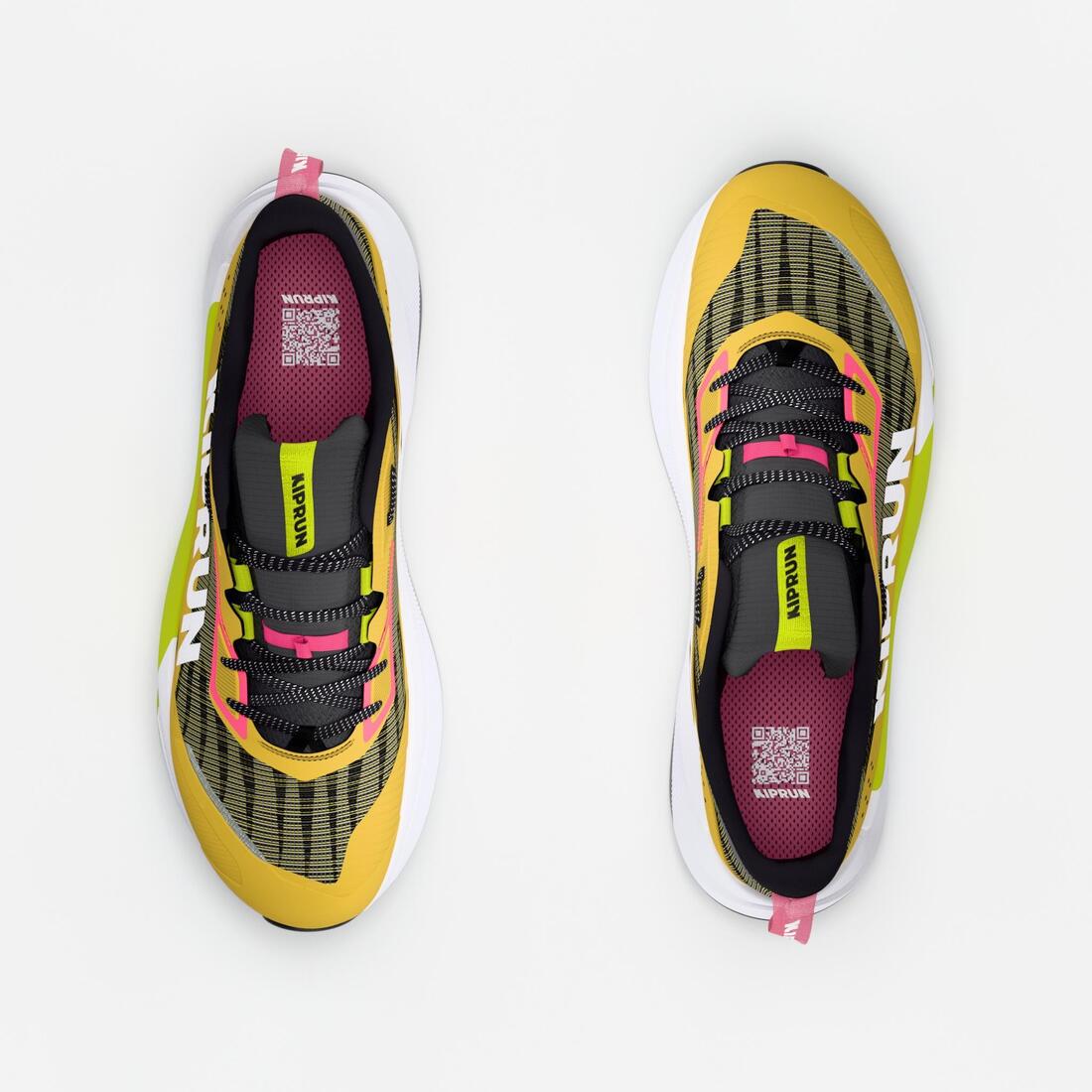 Chaussures de running trail femme, Kiprun kipsummit max gris et