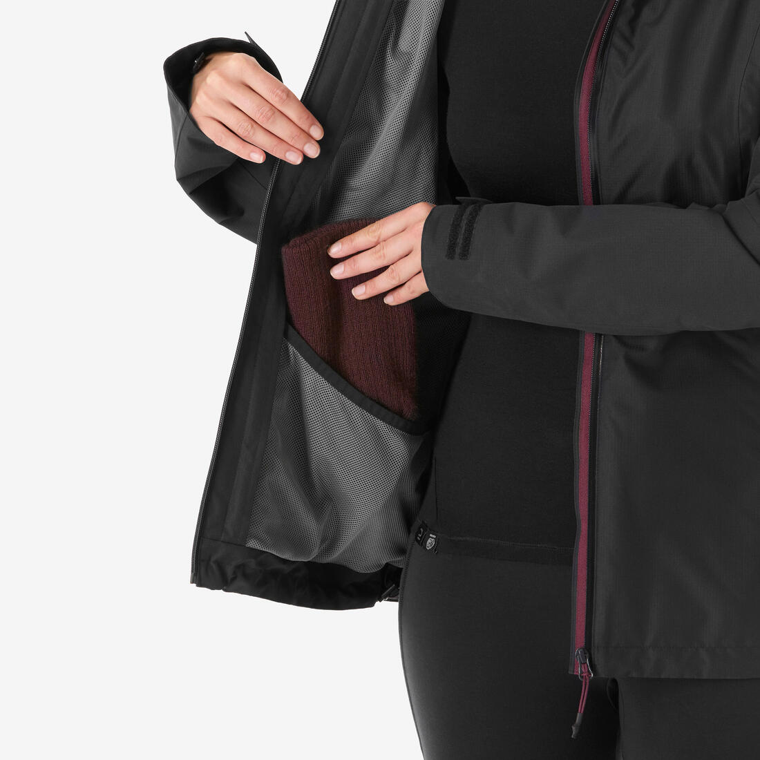Veste 3en1 de randonnée hiver -8° femme, MH500 3en1