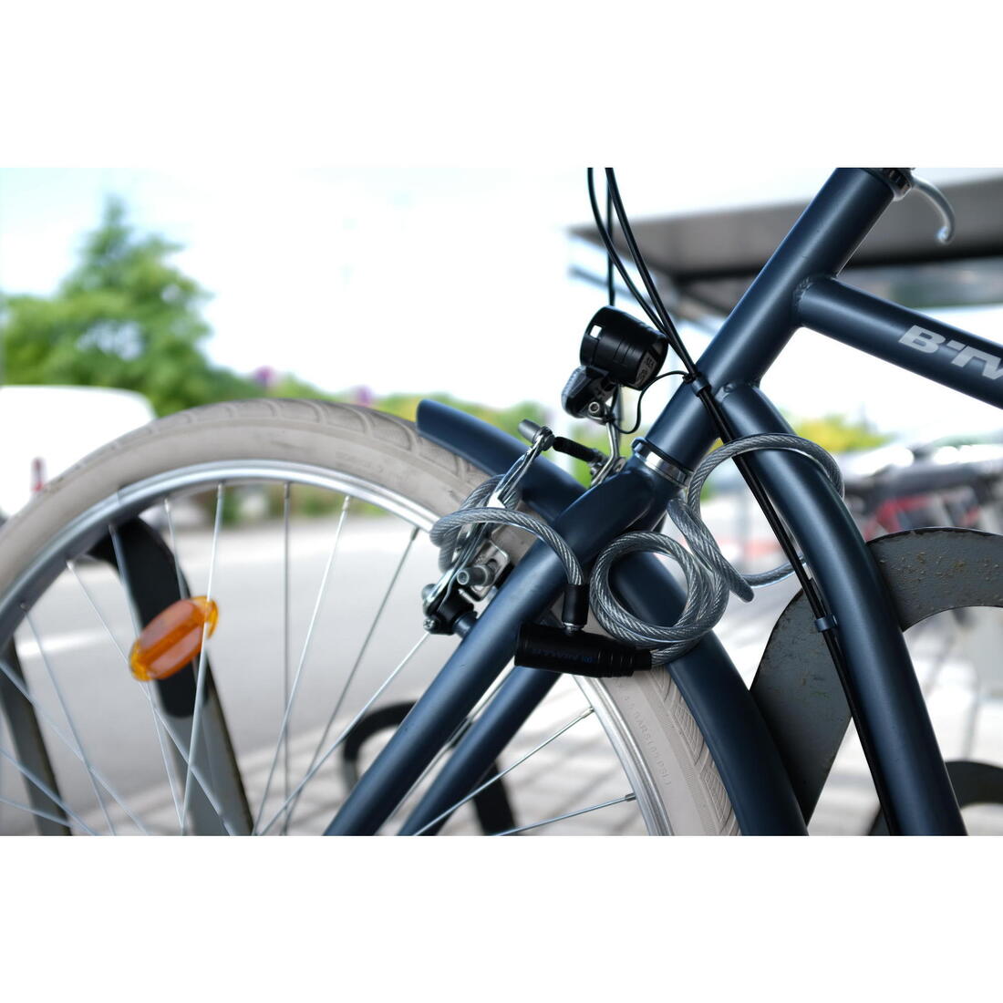 ANTIVOL ACCESSOIRES VELO A CLE 100 GRIS