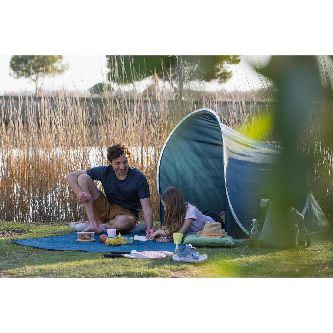 Abri de camping instantané - 1 adulte ou 2 enfants - 2 Seconds 1P