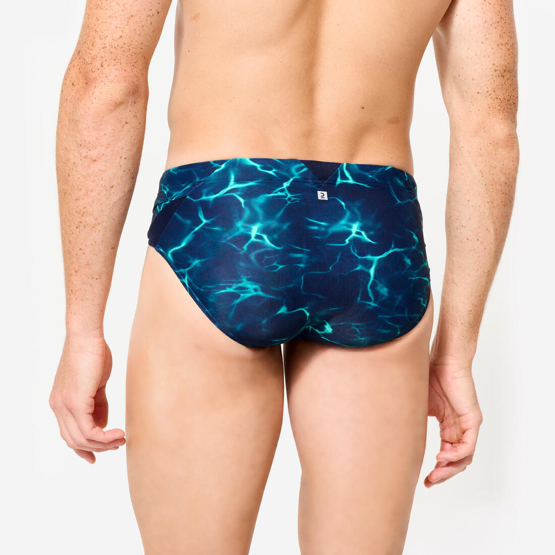 Maillot de bain natation homme slip900 print all ice