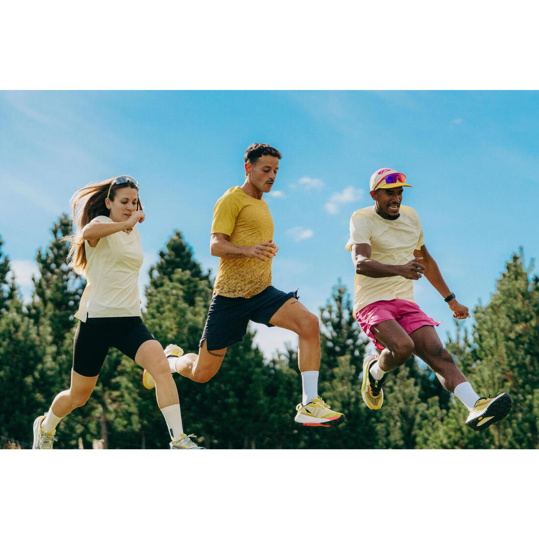 T-shirt de trail Homme, Kiprun Run 500