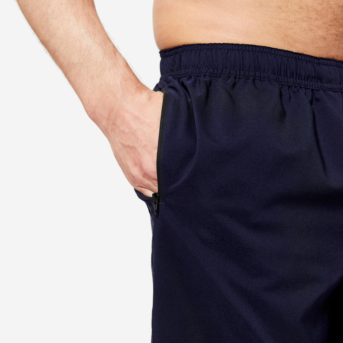 Short de fitness respirant poches zippées homme