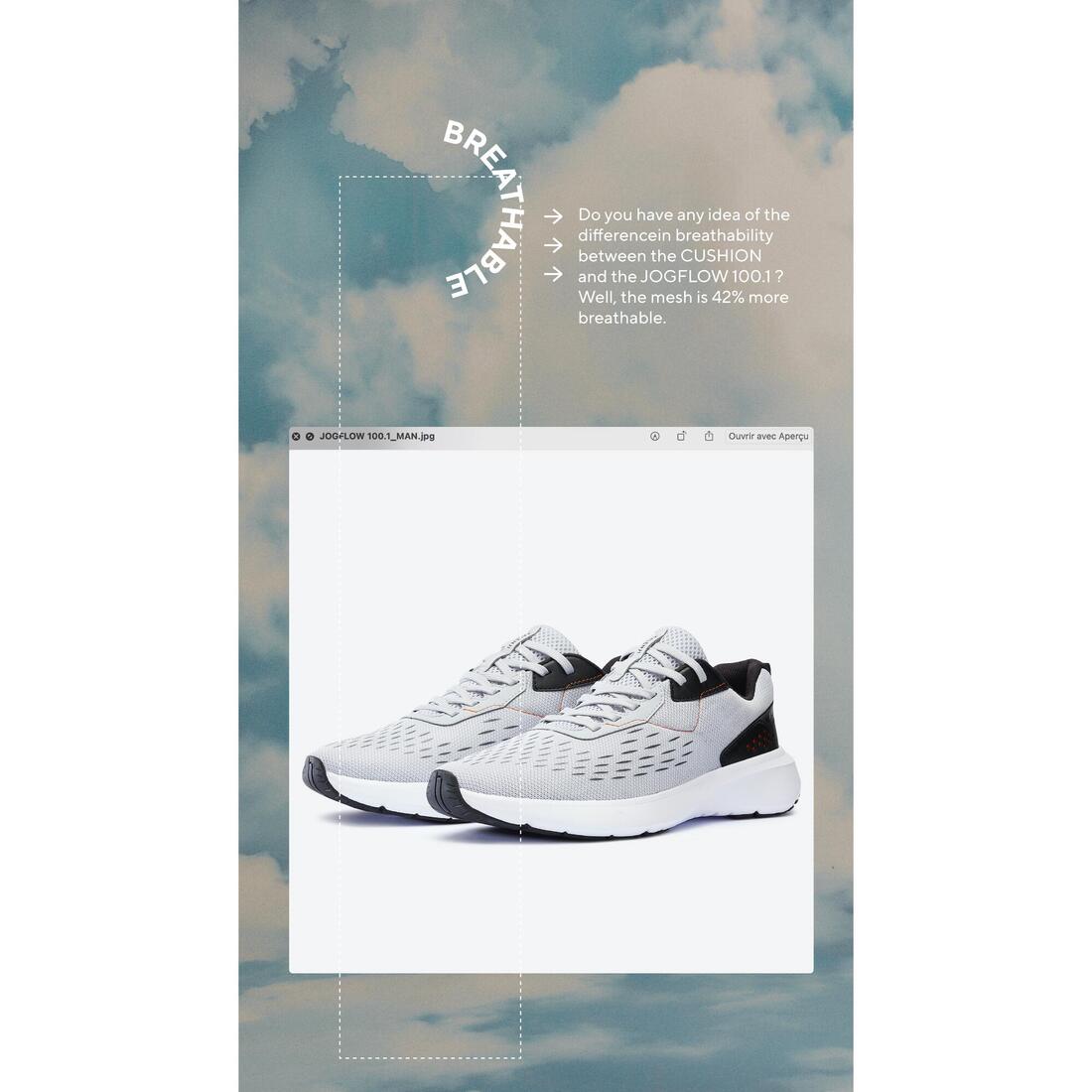 Chaussures de running homme jogflow 100.1