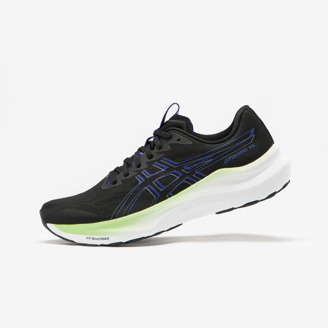 Chaussures de Running Homme, Asics GT-2000 14 noir bleu et vert