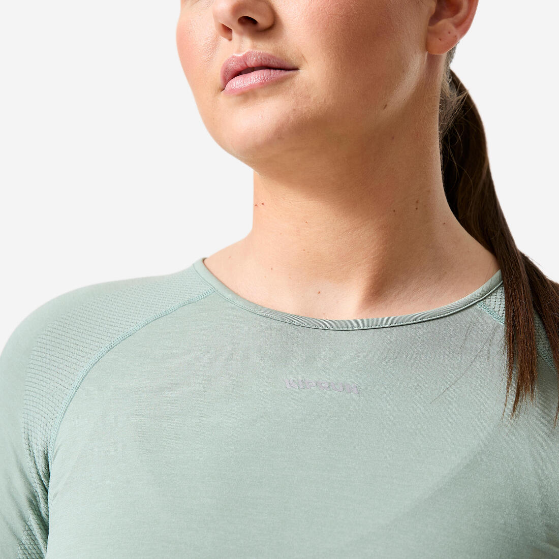 T-shirt running & trail sans couture femme - kiprun run 500 confort slim