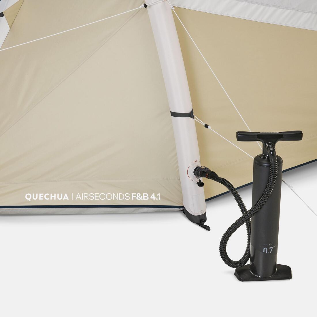 Tente de camping gonflable 4 places, Fresh & Black, Air Seconds 4.1 beige