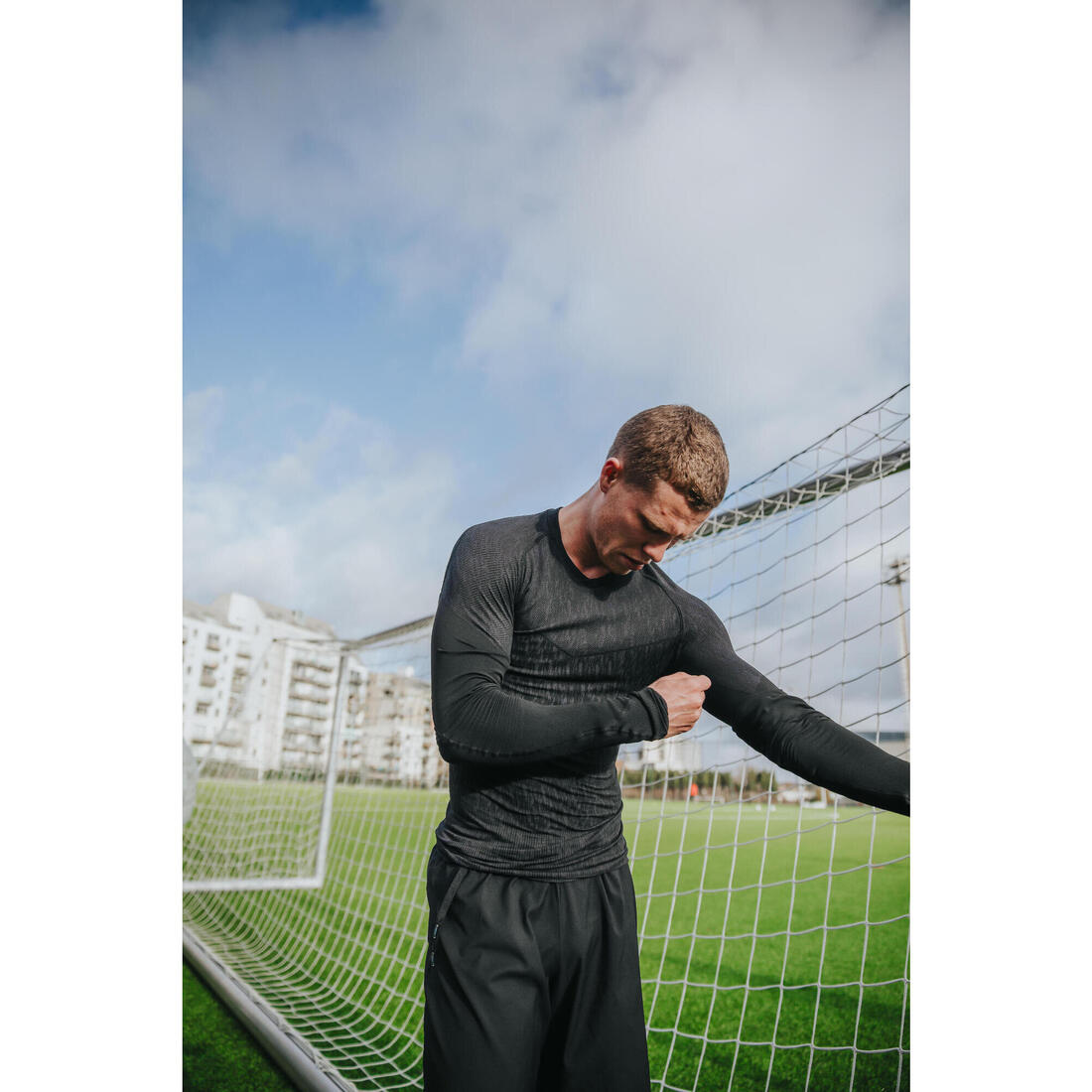 Sous-maillot de foot thermique sans-couture manches longues, Keepdry