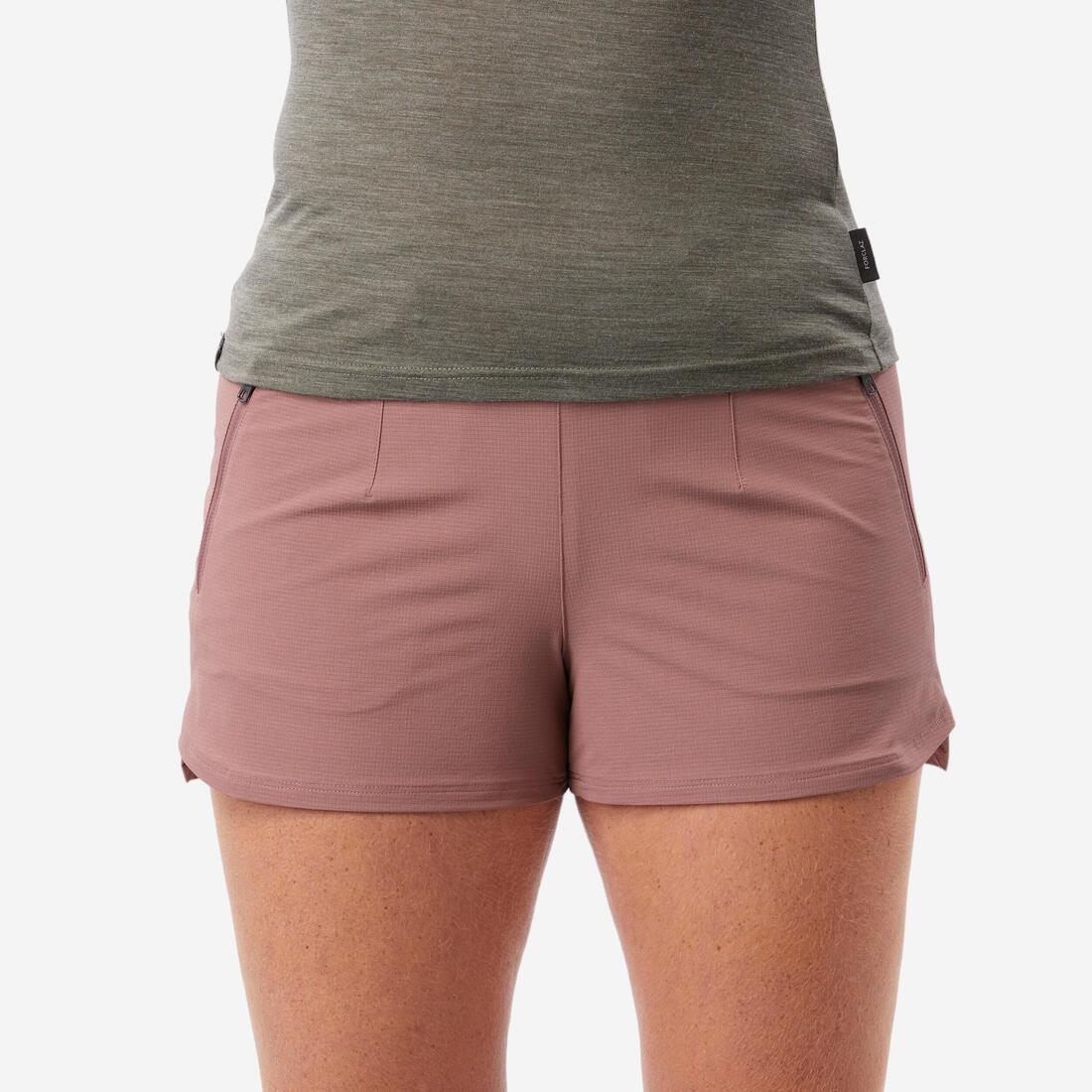 Short court de trekking Femme - TRAVEL 900 bleu