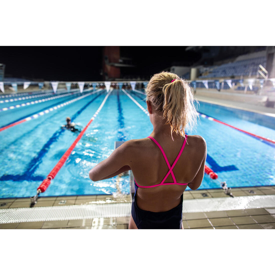 Maillot de bain de natation une pièce fille résistant chlore Lexa kali