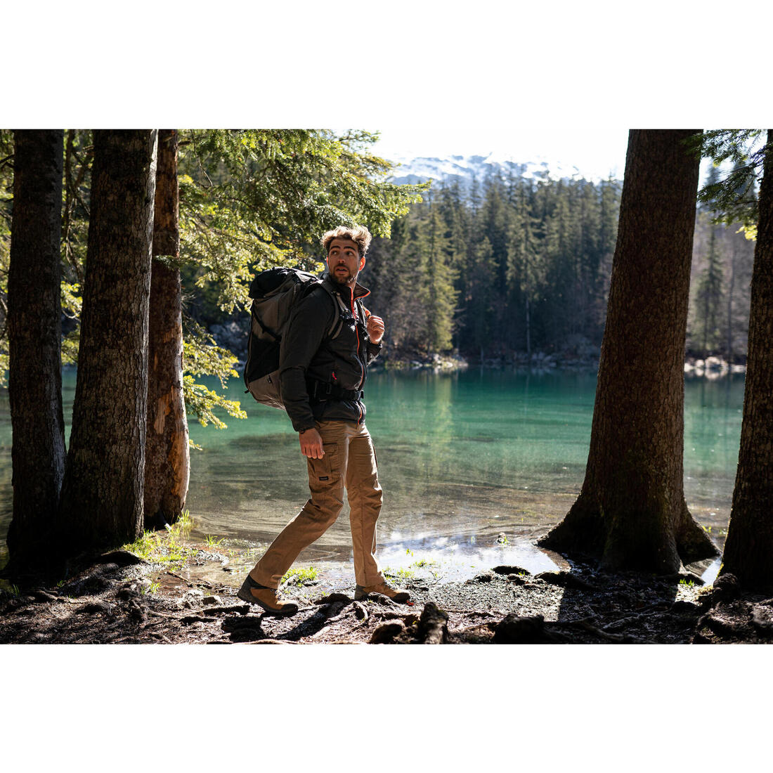 Pantalon cargo de trek voyage - travel 500 homme