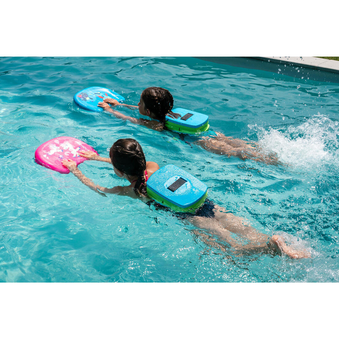Ceinture de natation bleu vert 15-30 kg avec flotteur amovible