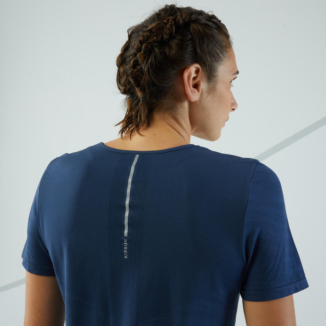 T-shirt running & trail sans couture femme - kiprun run 500 confort