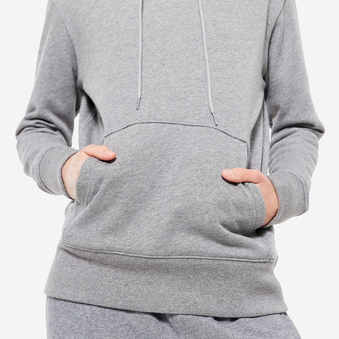 Sweat à capuche en coton fitness femme
