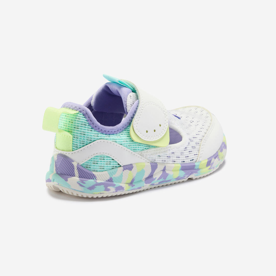 Chaussures Barefoot à scratch respirantes enfant, Stepper Fresh violet et