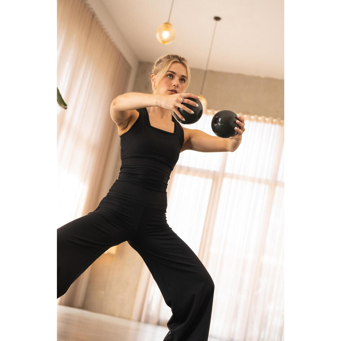 Balle de Pilates lestée 900g, vert