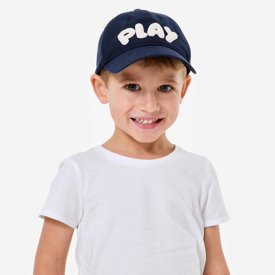 Casquette multisport ajustable bébé mixte, Rose blanc terracotta