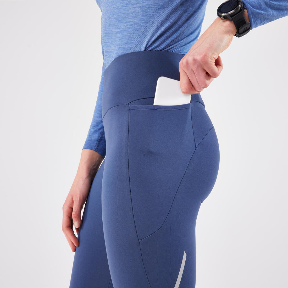 Legging chaud de running Femme, KIPRUN Run 500 Warm
