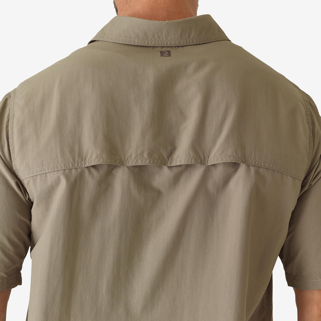 Chemise legere manches courtes 100 verte