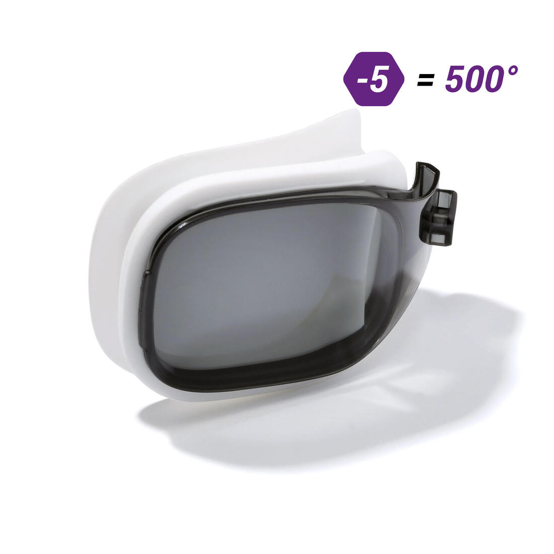 Verre sans correction pour Lunettes de Natation 0 SELFIT TAILLE S Fumé