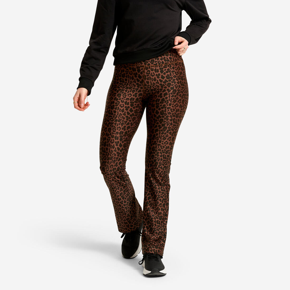 Legging de sport droit et respirant femme, imprimé