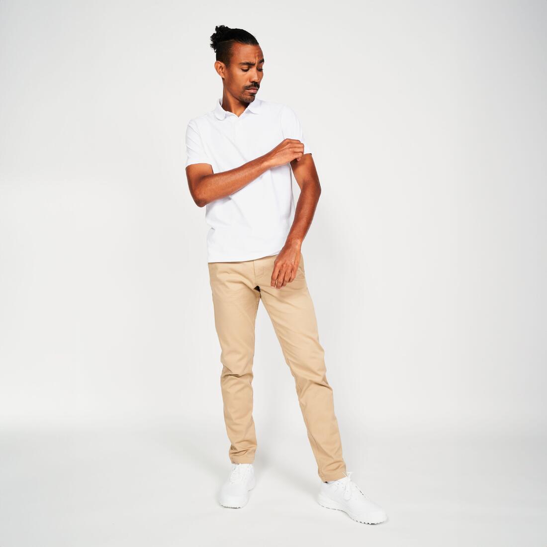 Polo de golf en coton polyester manches courtes homme, MW500