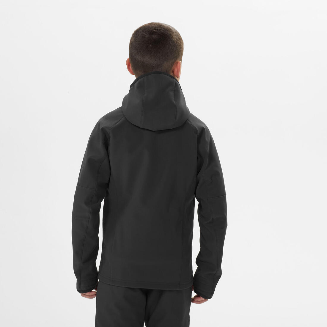 Veste softshell de randonnée enfant 7-15 ans, MH900 noir